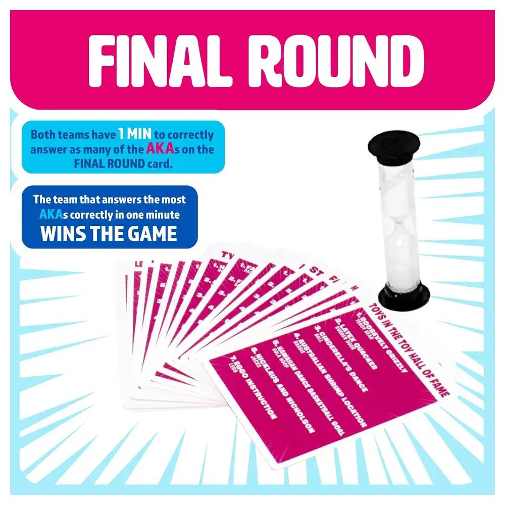 Endless Games AKA Also Known As Wordplay Party Game with 486 Cards, Over 1400 Challenges, Sand Timer and Scoreboard, Ages 12 Plus - Image 4