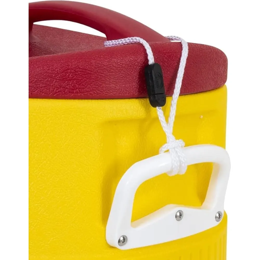 Igloo 400 Series 5 Gallon Beverage Cooler, Push-Button Tap, Ultratherm Insulation, UV Resistant, Work Site and Party Water Jug, Yellow and White - 00000451 - Image 3