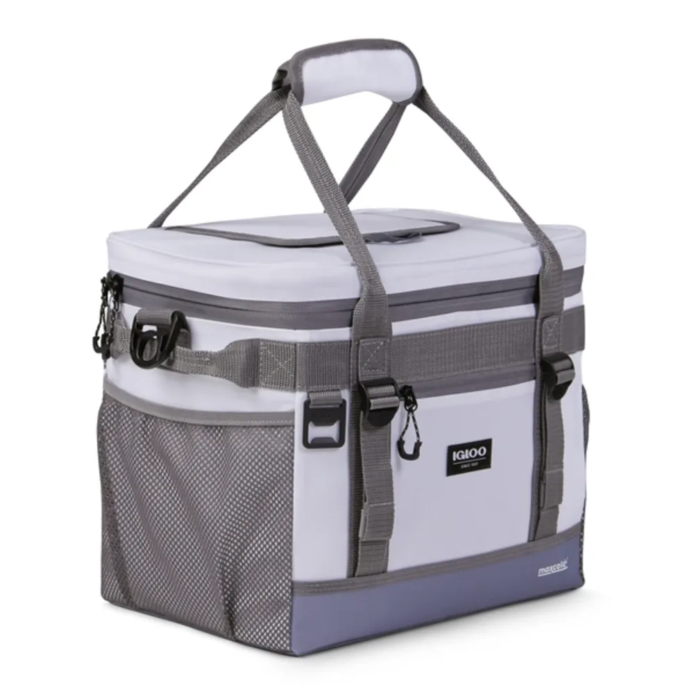 Igloo HLC 24 MaxCold Ascent Cooler Bag, Removable Hard Liner, MaxCold Plus Insulation, Water Resistant, Quick Hatch Lid, White - 00061356 - Image 3