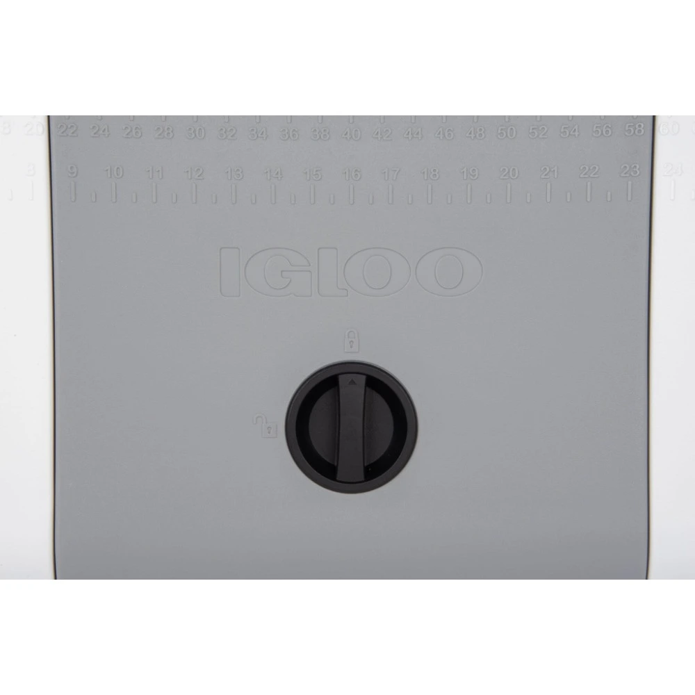 Igloo MaxCold 165 Quart Marine Cooler 156L, Ultratherm Insulation, Up to 7 Days Ice, Lid Hatch, Measuring Rod, Fishing and Boating, White - 00050048 - Image 3