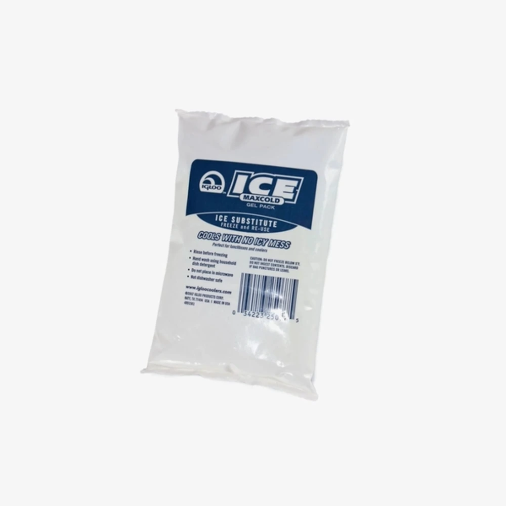 Igloo MaxCold Ice Gel Pack, Reusable Non-Toxic Ultratherm Gel Freezer Pack, Soft Flexible Pouch for Lunch Bags and Coolers, White - 00025076