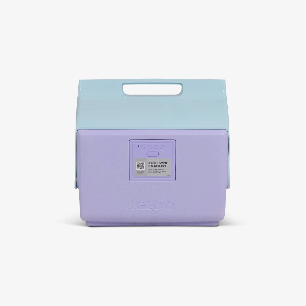 Igloo Playmate Classic KoolTunes Cooler with Bluetooth Speakers, 14 Quart Retro Boombox Cooler, IP56, Up to 10 Hours Play, Lilac - 00027777 - Image 6