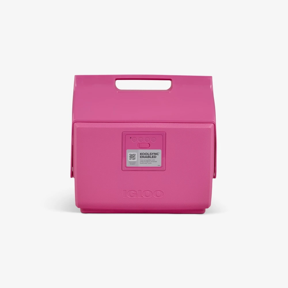 Igloo Playmate Classic KoolTunes Cooler with Bluetooth Speakers, 14 Quart Retro Boombox Cooler, IP56, Up to 10 Hours Play, Pink Fizz - 00027733 - Image 6
