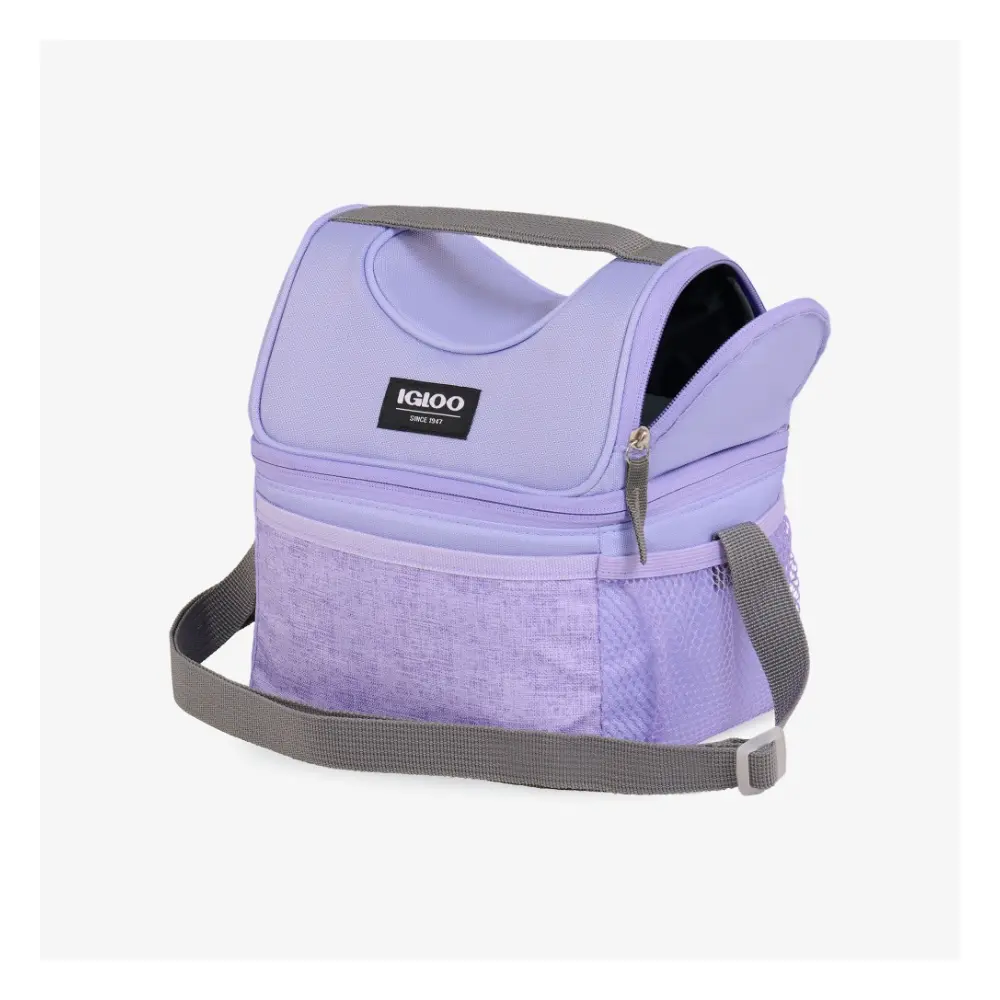 Igloo Playmate Gripper 9 Can Insulated Lunch Bag, MaxChill Foam, Leak-Resistant Liner, Antimicrobial, Everyday Cooler Bag, Lilac - 00063153 - Image 5