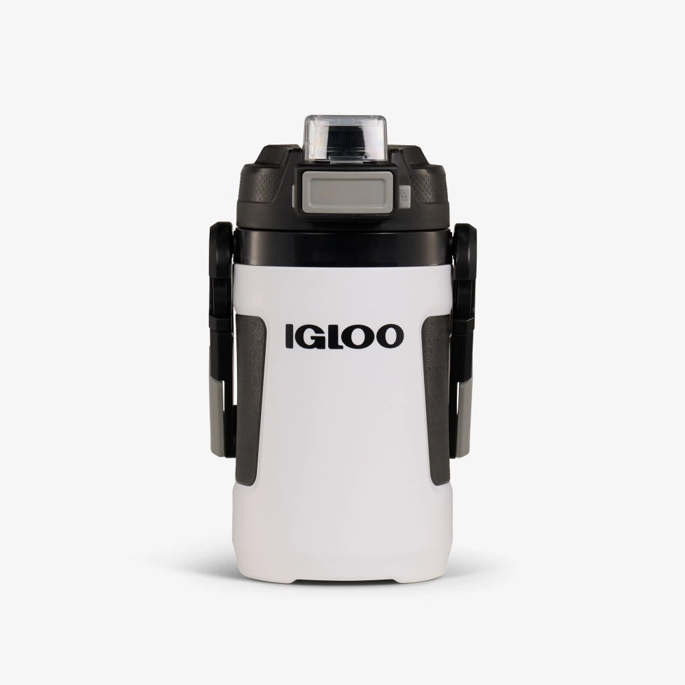 Igloo Rival 1 Quart Auto Chug Jug, Insulated Sports Water Bottle, CONNEXT Hang and Clip, Leak Resistant, Gym and Sports, White - 00031542