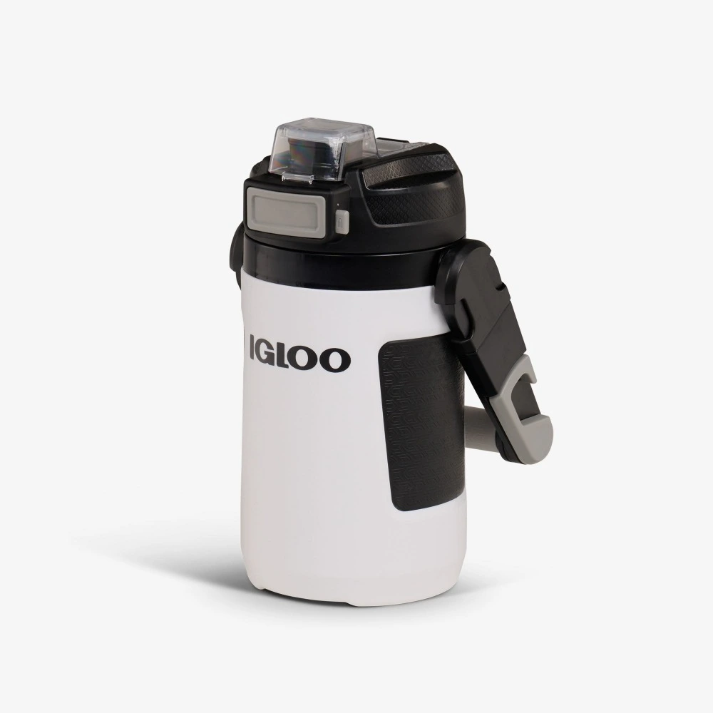 Igloo Rival 1 Quart Auto Chug Jug, Insulated Sports Water Bottle, CONNEXT Hang and Clip, Leak Resistant, Gym and Sports, White - 00031542 - Image 2