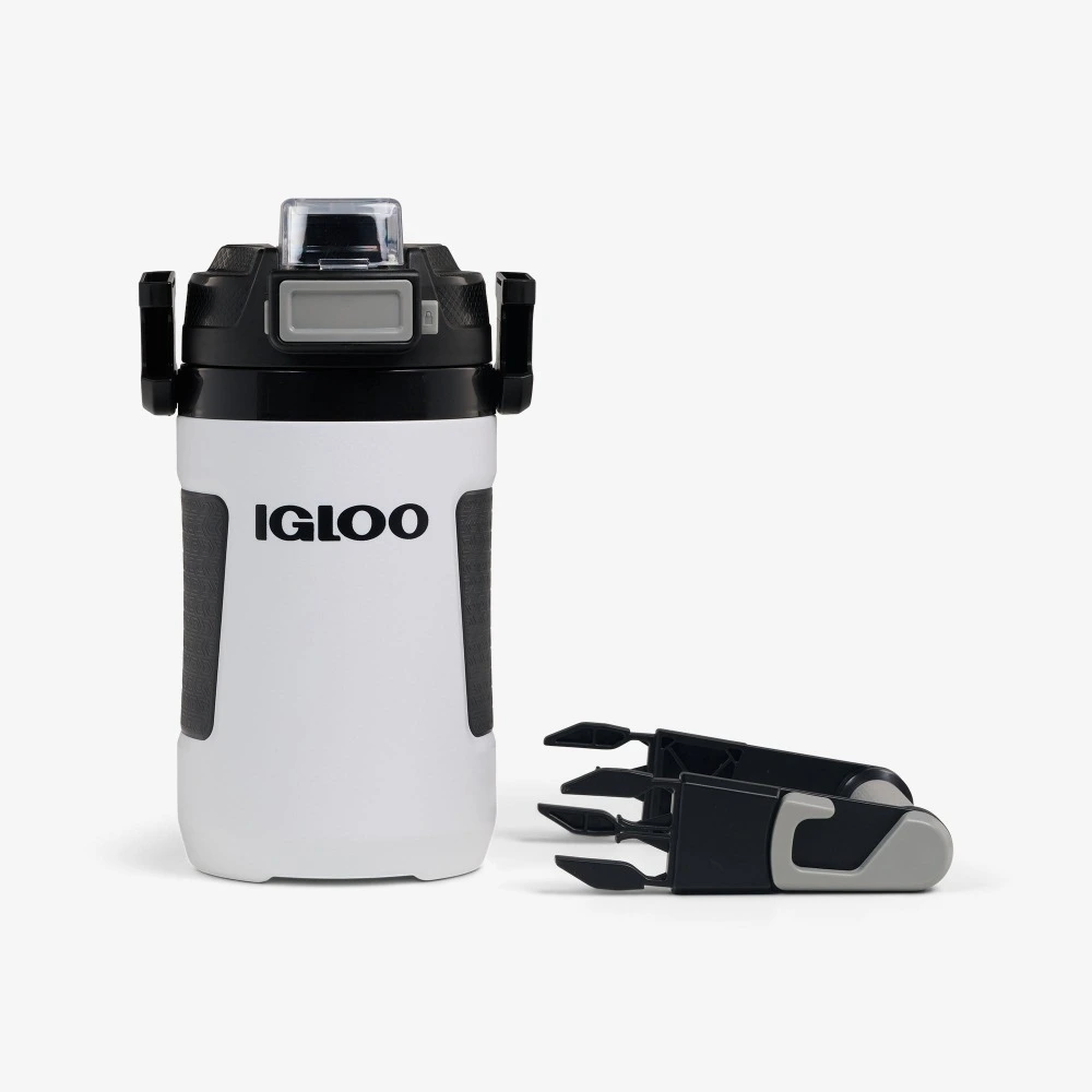 Igloo Rival 1 Quart Auto Chug Jug, Insulated Sports Water Bottle, CONNEXT Hang and Clip, Leak Resistant, Gym and Sports, White - 00031542 - Image 7