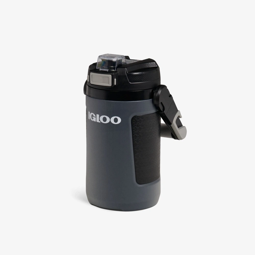 Igloo Rival Half Gallon Auto Chug Jug, Insulated Sports Water Jug, CONNEXT Hang and Clip, Leak Resistant, Gym and Sports, Tactical Grey - 00031536 - Image 2
