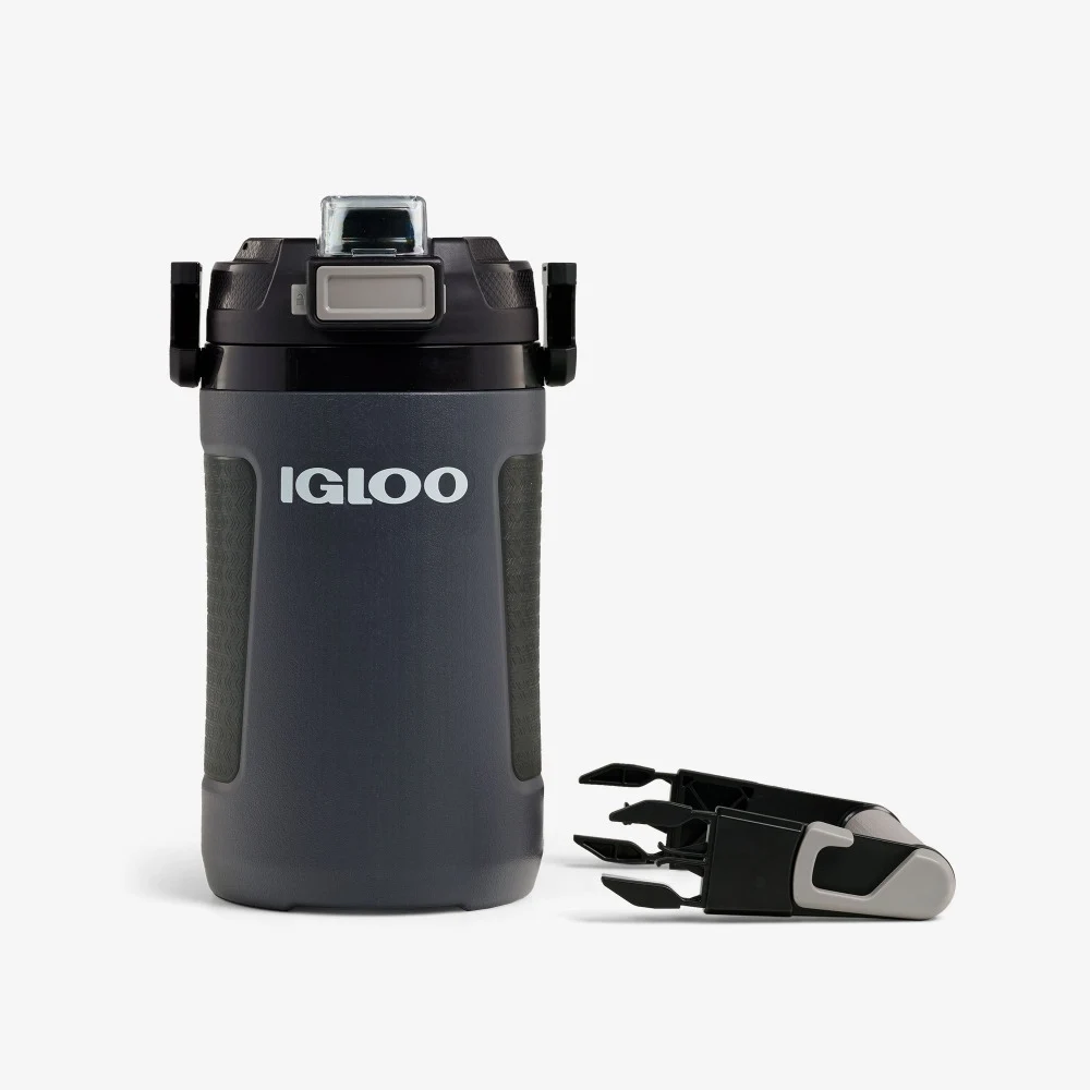 Igloo Rival Half Gallon Auto Chug Jug, Insulated Sports Water Jug, CONNEXT Hang and Clip, Leak Resistant, Gym and Sports, Tactical Grey - 00031536 - Image 7