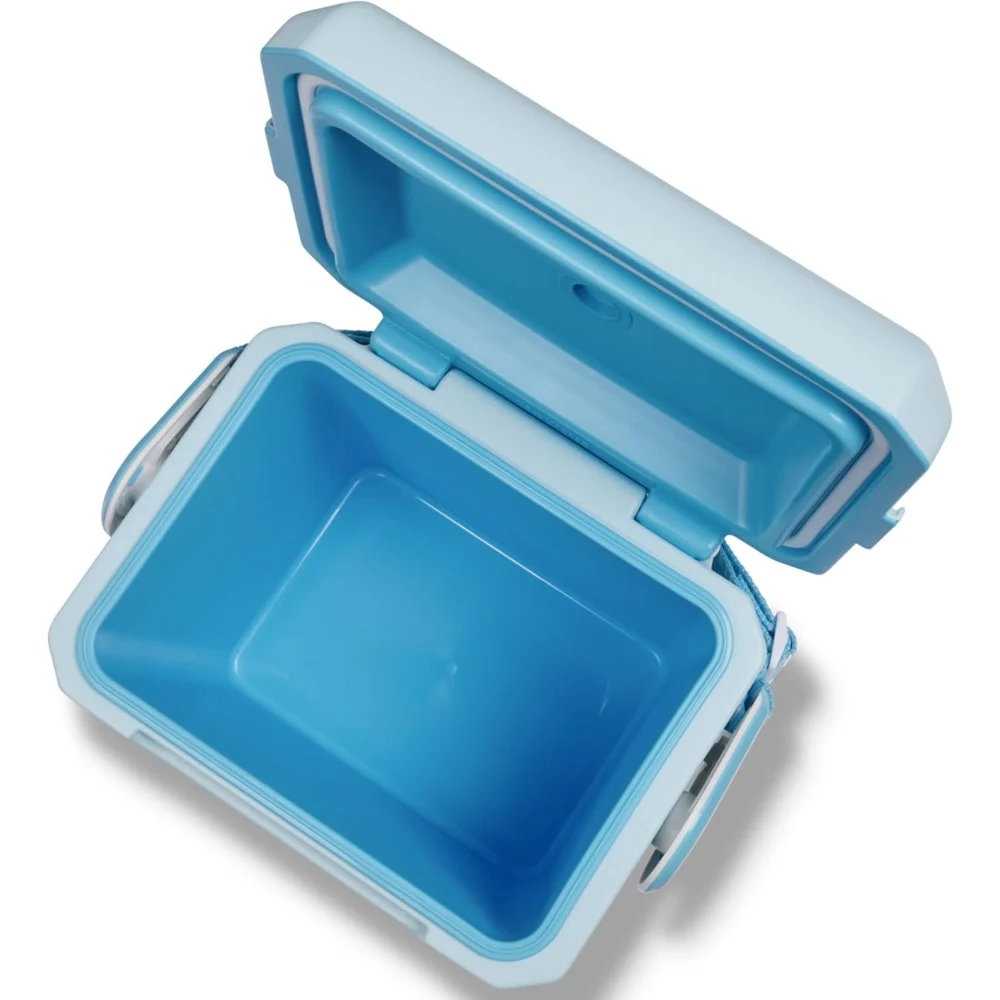 Igloo Tag Along Too 11 Quart Cooler, Compact Cube Cooler with Woven Crossbody Strap, MaxCold Insulation, Locking Lid, Powder Blue - 00032974 - Image 6