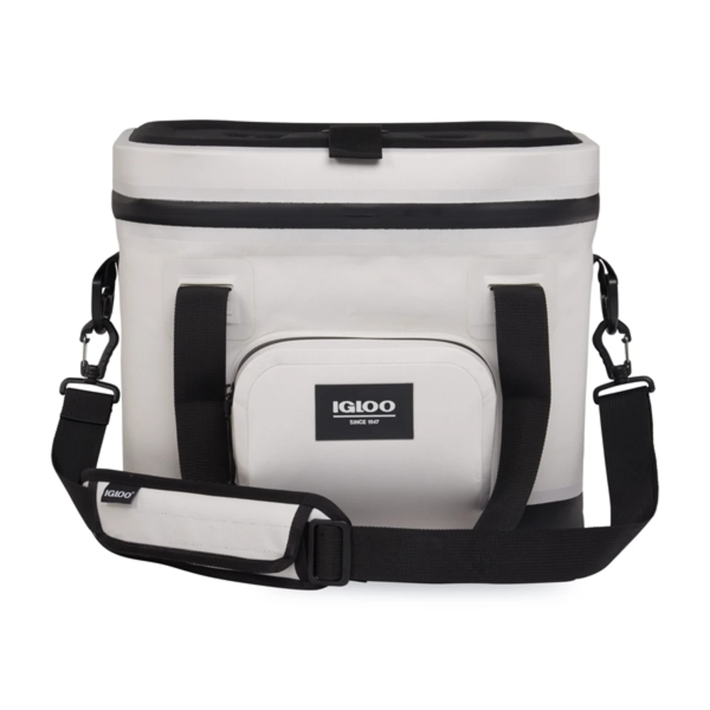 Igloo Trailmate 18 Can Softside Cooler Bag, MaxCold Ultra Insulation, Weather-Resistant 600D Shell, Wide Opening, Bone - 00062200