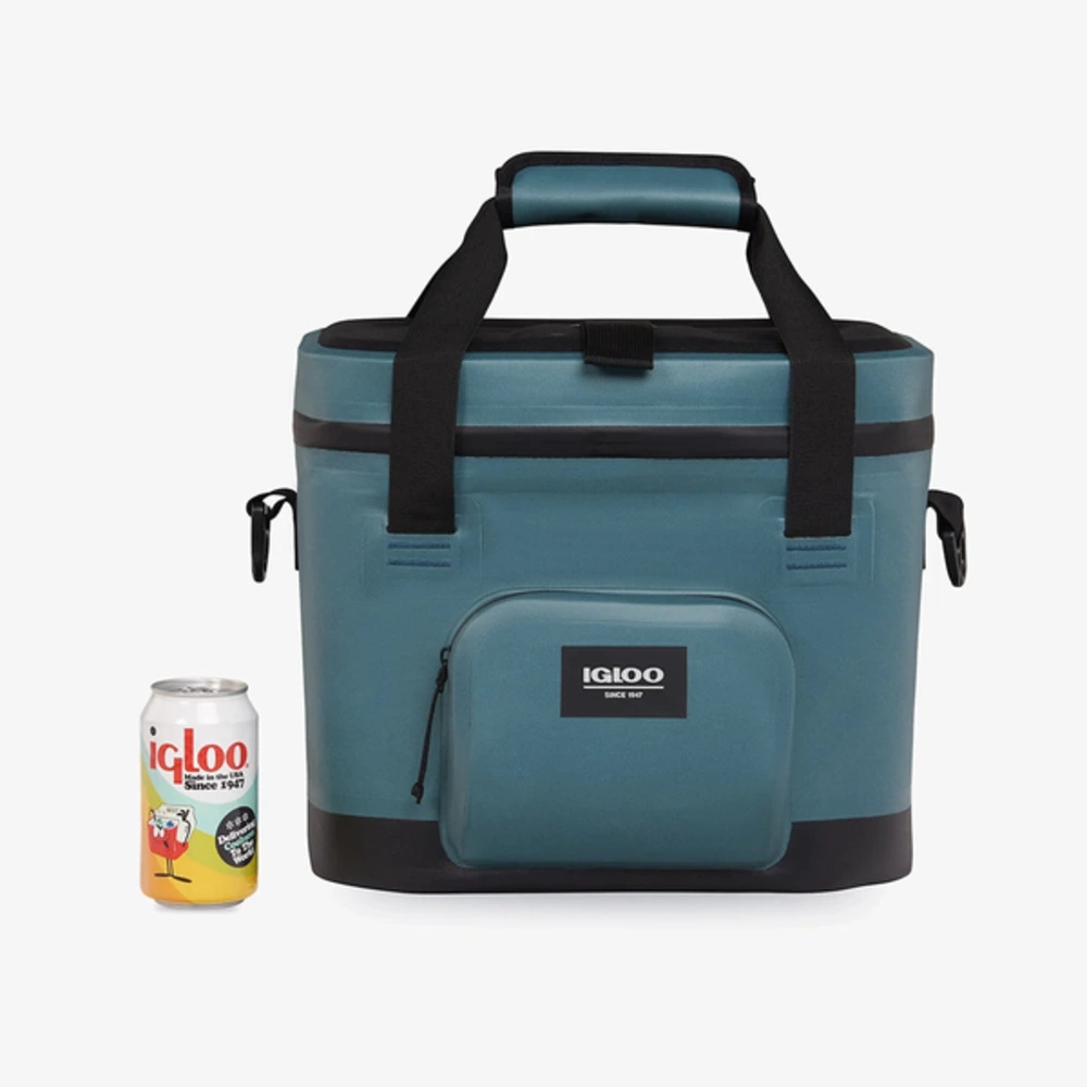 Igloo Trailmate 18 Can Softside Cooler Bag, MaxCold Ultra Insulation, Weather-Resistant 600D Shell, Wide Opening, Spruce - 00062203 - Image 7
