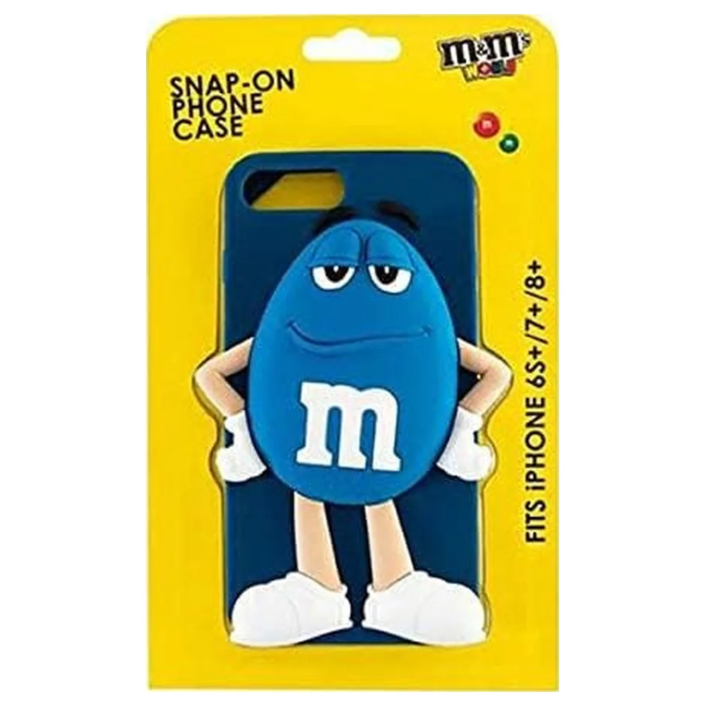 M&M's World Blue Character 3D Snap-On Phone Case for iPhone 6S Plus, 7 Plus and 8 Plus, Slim One-Piece Design - Image 2