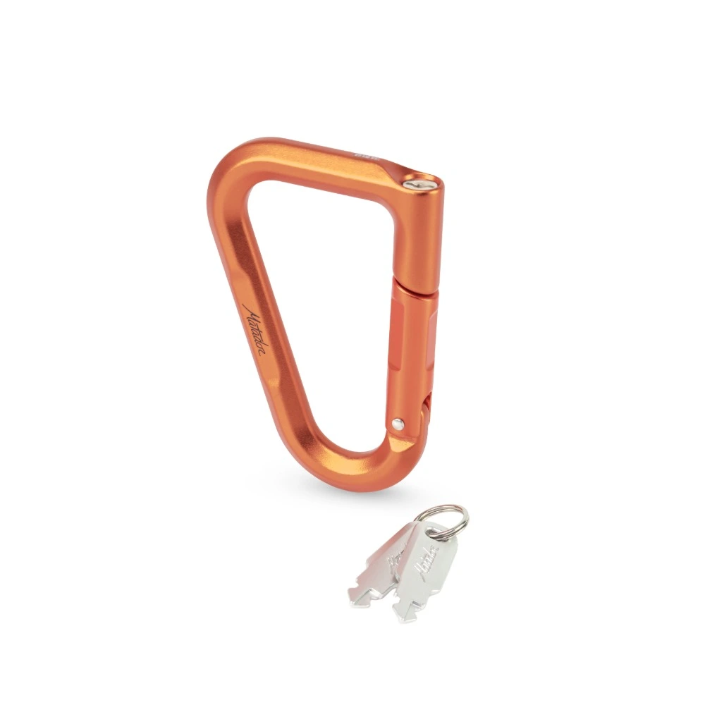 Matador BetaLock Locking Carabiner, Key Lock Aircraft-Grade Aluminium Clip, Anti-Theft for Backpacks and Luggage, TSA, Canyon Orange - MATQLL001ORG - Image 2