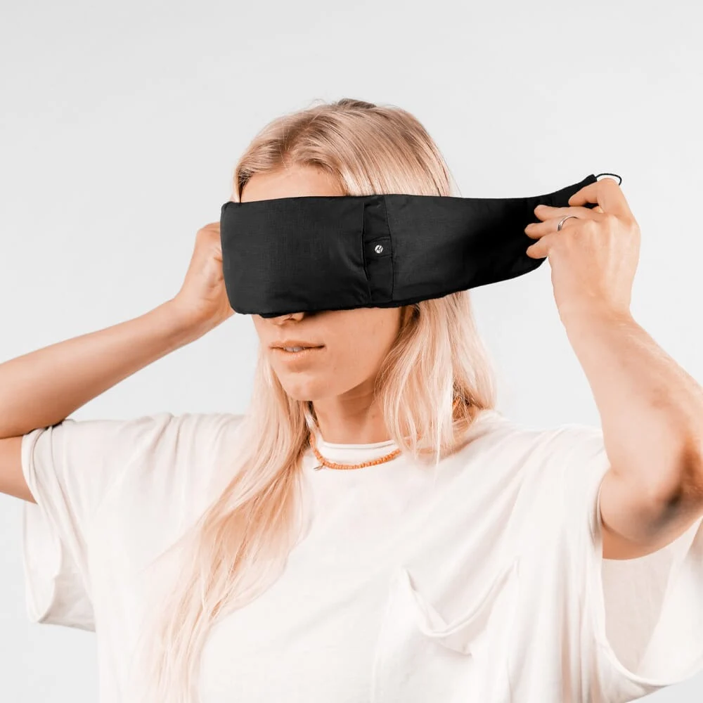 Matador Blackout Eye Mask and Earplugs Kit, Light Blocking Sleep Mask, Bamboo Liner, Macks Earplugs, Travel Sleep Kit, Black - MATMKEP001BK - Image 4