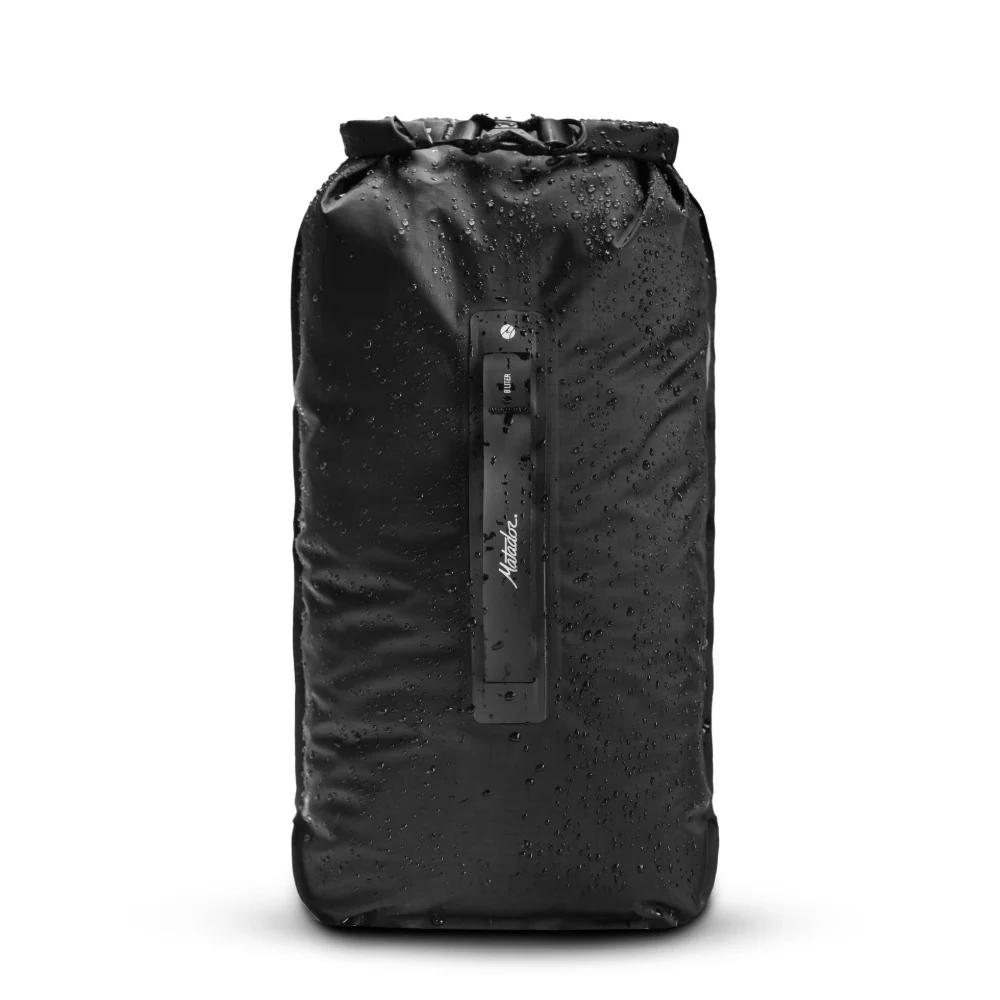 Matador FlatPak Drybag 8L, IPX7 Waterproof Roll-Top Dry Bag, Welded Seams, Clear Window, Stands Upright, Packs Flat - MATFPDB8001BK