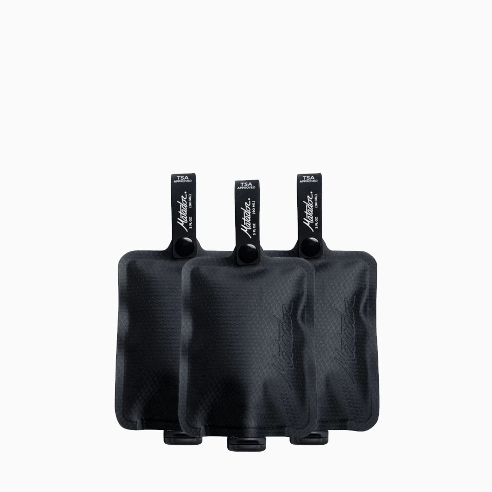 Matador FlatPak Toiletry Bottle, Ultralight Soft Travel Bottle for Shampoo and Lotion, TSA Friendly, Flip Cap, Black - MATFPB1001B - Image 2