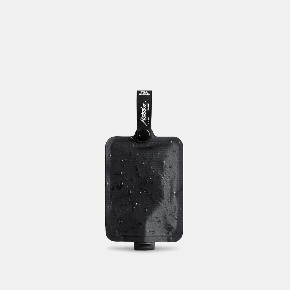 Matador FlatPak Toiletry Bottle, Ultralight Soft Travel Bottle for Shampoo and Lotion, TSA Friendly, Flip Cap, Black - MATFPB1001B - Image 5