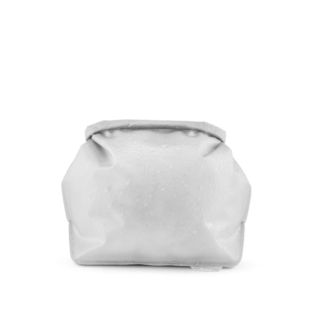 Matador FlatPak Waterproof Toiletry Case 2.25L, Ultralight Leakproof Toiletry Bag, Welded Seams, Dry-Through Technology, Arctic White - MATFPC001W