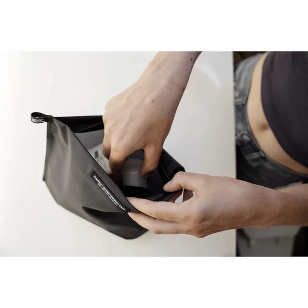 Matador FlatPak Zipper Toiletry Case 2.25L, Ultralight Leakproof Toiletry Bag, Welded Seams, Quick Access Zipper, Charcoal - MATFPZ001CH - Image 7
