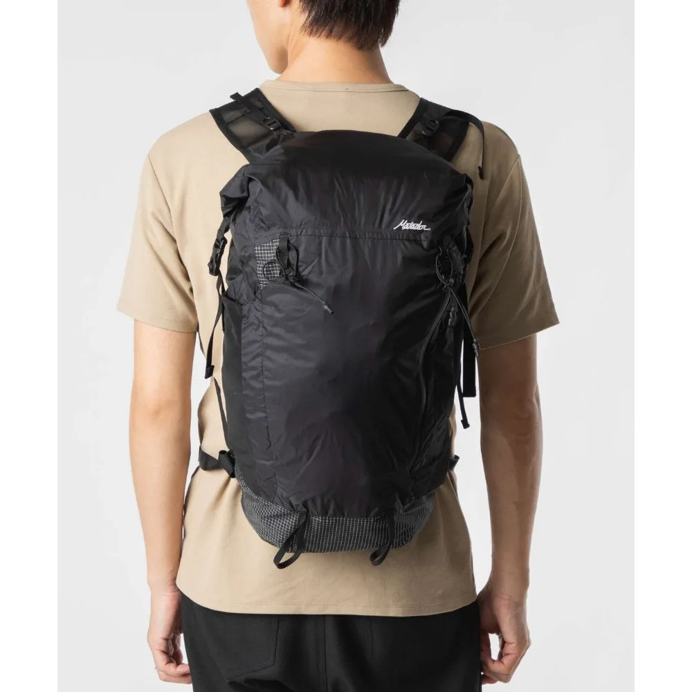 Matador Freerain22 Waterproof Packable Backpack 22L, Roll-Top Technical Daypack, Sealed Seams, Compression Sack, Black - MATFR223001BK - Image 6