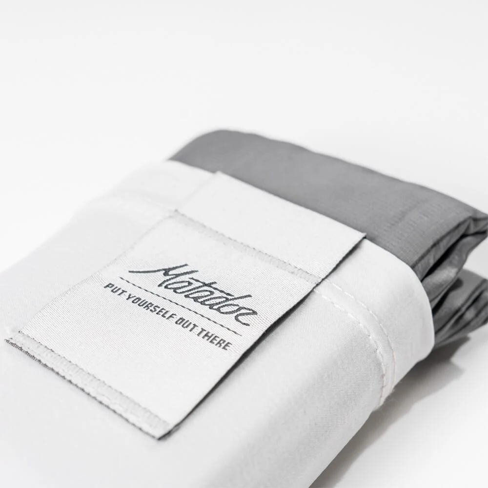 Matador Pocket Blanket, Pocket-Sized Waterproof Picnic Blanket for 2-4 People, Beach, Park and Camping Mat, Arctic White - MATL5001W