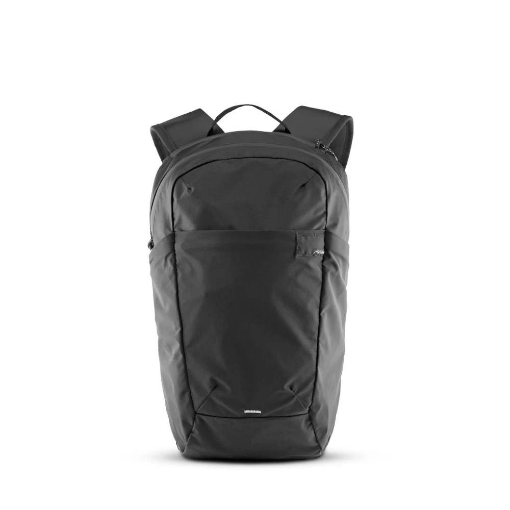 Matador ReFraction Packable Backpack 16L, Recycled Nylon Daypack, Packs into Own Pocket, YKK Water Resistant Zips, Black - MATOG2DP01BK