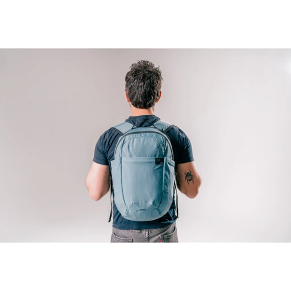 Matador ReFraction Packable Backpack 16L, Recycled Nylon Daypack, Packs into Own Pocket, YKK Water Resistant Zips, Slate Blue - MATOG2DP01BL - Image 7