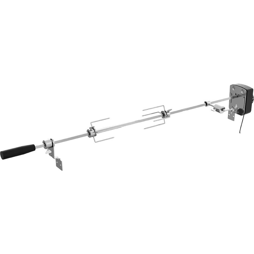 Outdoorchef Rotisserie Heat, Stainless Steel Spit, Forks and Motor for Heat 3, 4 and 5 Burner Gas Grills, Mains or Power Bank - 18.213.11