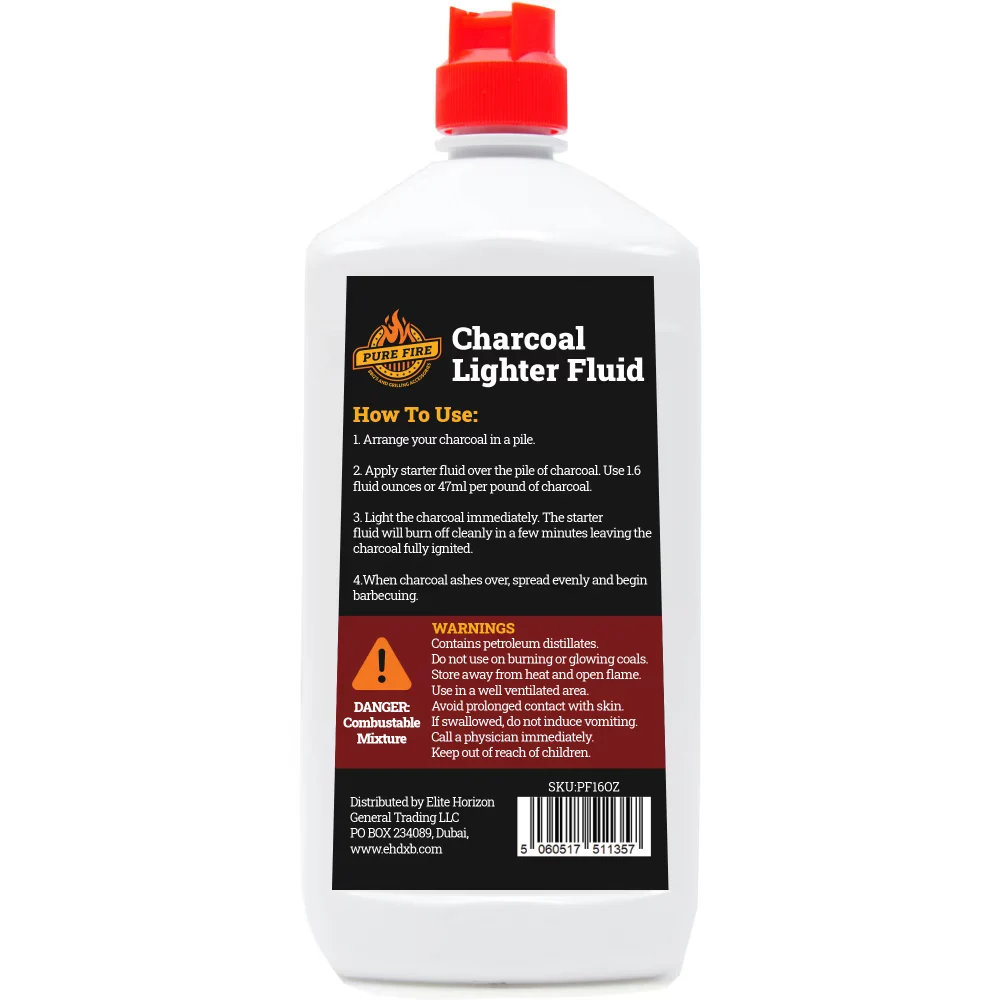 Pure Fire Liquid Firelighter 16 oz, Pour-On Fire Starter for Wet and Difficult Tinder, Campfire and BBQ Lighting Fluid - PF16OZ - Image 3