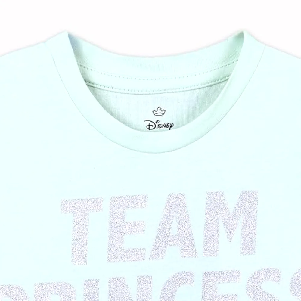 Disney Princess Girls T-Shirt, 100 Percent Cotton, Crew Neck Short Sleeve, Regular Fit, Casual Wear, 15-16 Years, Light Blue - TU22649-15-16Y - Image 4