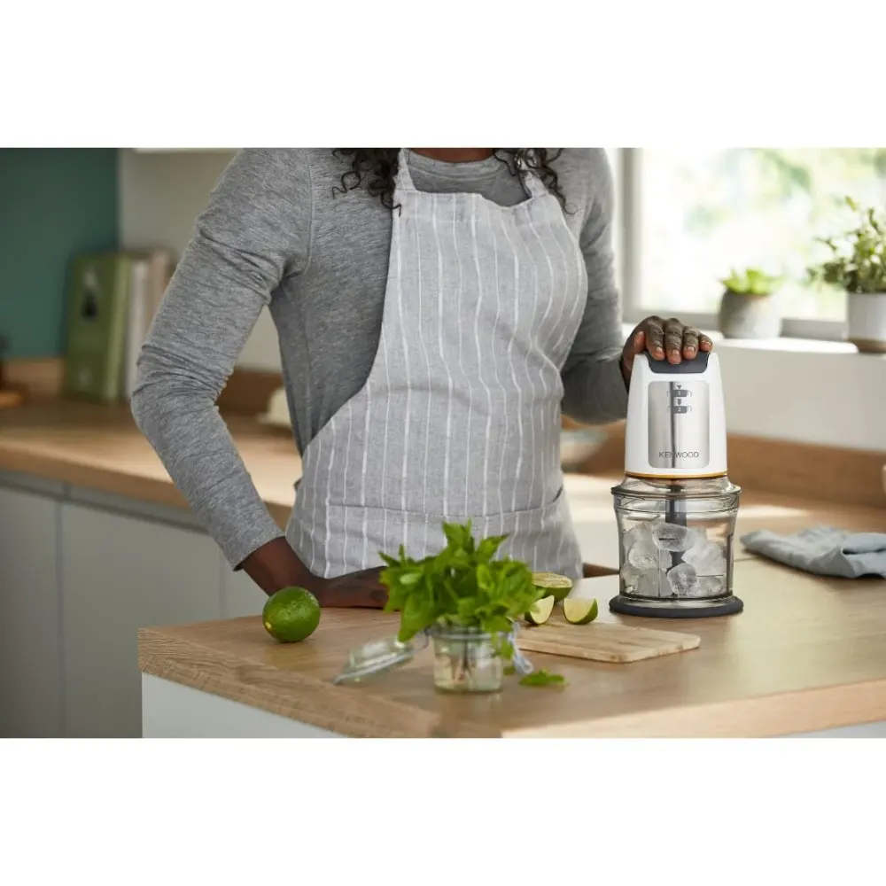 Kenwood Easy Chop Mini Chopper, 500-Watt Power, Compact Food Chopping Design for Everyday Kitchen Preparation, Convenient Appliance for Chopping Ingredients, White - CHP61.100WH - Image 8