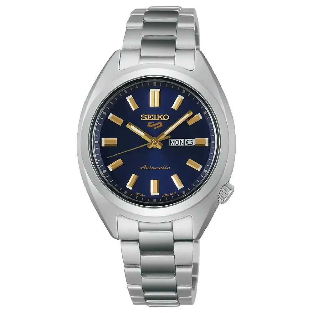 Seiko 5 Sports SNXS Womens Automatic Watch 32mm Blue Dial, Day-Date, LumiBrite Hands, Curved Hardlex Crystal, 100m Water Resistant Steel Bracelet - SRE021K1 - Image 2