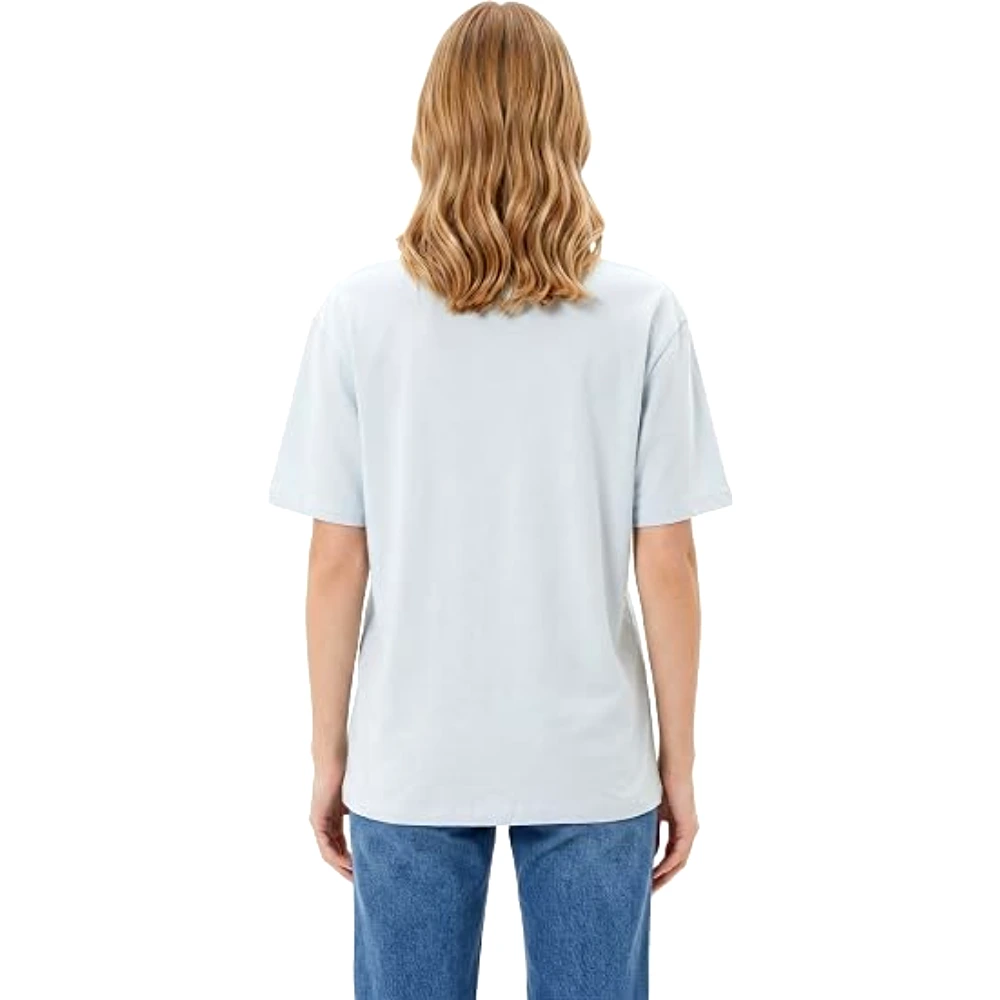 Disney Stitch Women Oversized Drop Shoulder T-Shirt, 100 Percent Cotton, Crew Neck Short Sleeve, Casual Wear, Size M, Purple - TU26266 - M - Image 2