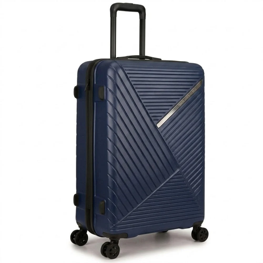 TrekKit 20 Inch Carry-On Hard Shell Suitcase, Lightweight ABS Material, 360 Spinner Wheels, Hand Carry Travel Trolley, Blue - BRS-20-Blue