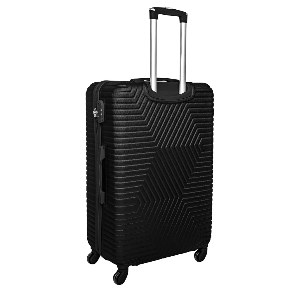 TrekKit 20-Inch Carry-On Luggage Trolley, Lightweight ABS Hardshell Hand-Carry Suitcase, Four Spinner Wheels, Compact Travel Luggage, 51cm, Black - NBHA-20-Black-FBA - Image 2