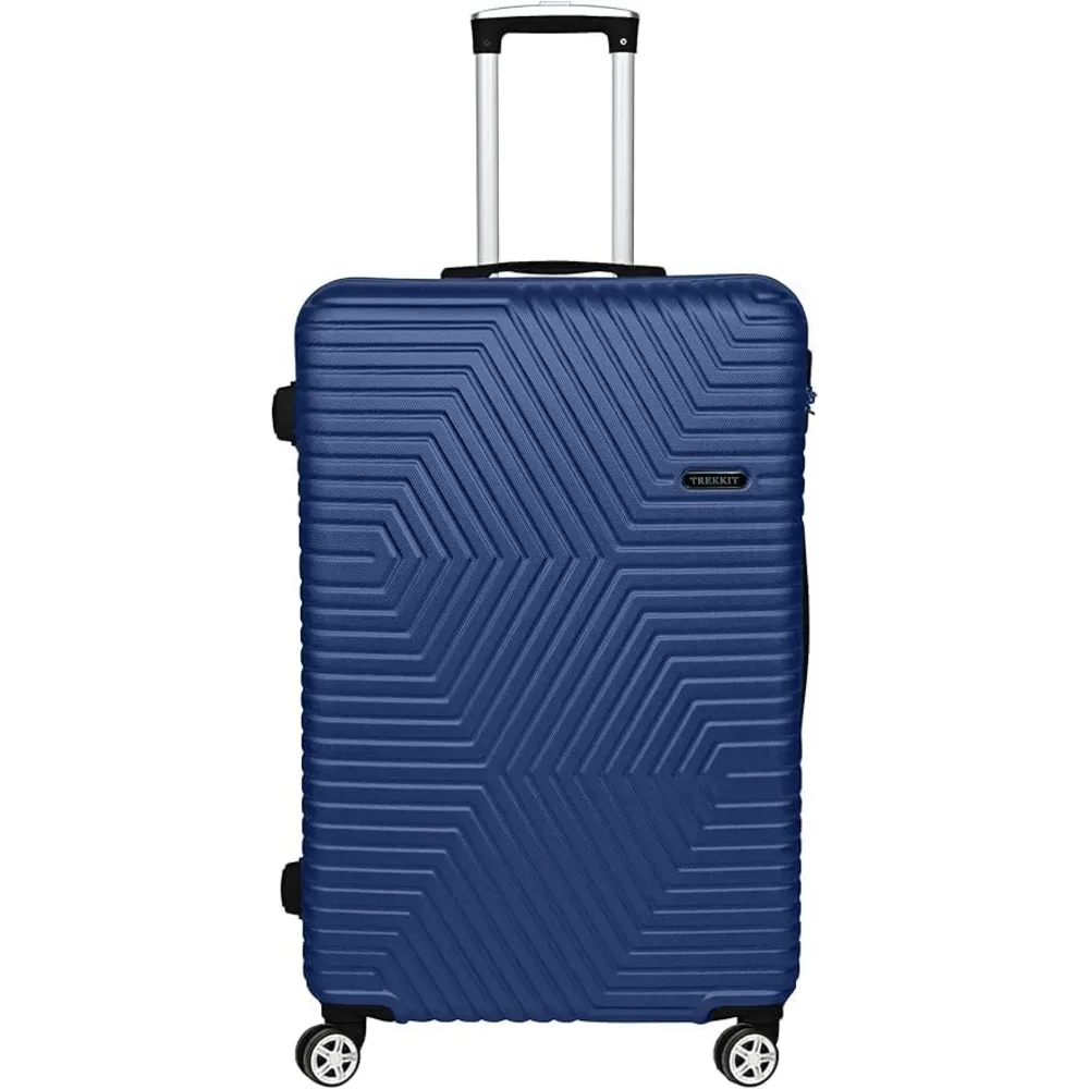 TrekKit 20-Inch Carry-On Luggage Trolley, Lightweight ABS Hardshell Hand-Carry Suitcase, Four Spinner Wheels, Compact Travel Luggage, 51cm, Blue - NBHA-20-Blue-FBA