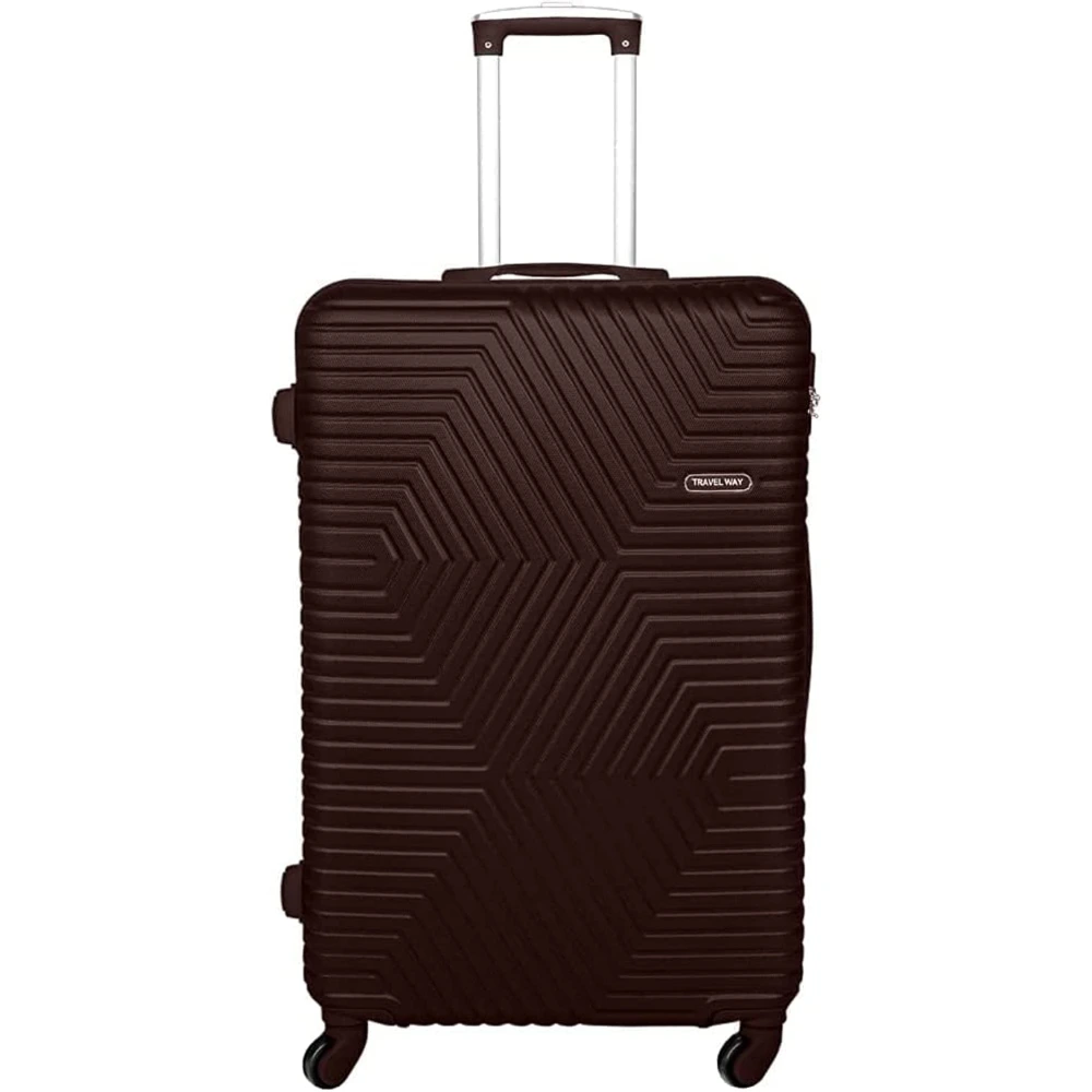 TrekKit 20-Inch Carry-On Luggage Trolley, Lightweight ABS Hardshell Hand-Carry Suitcase, Four Spinner Wheels, Compact Travel Luggage, 51cm, Brown - NBHA-20-Brown-FBA