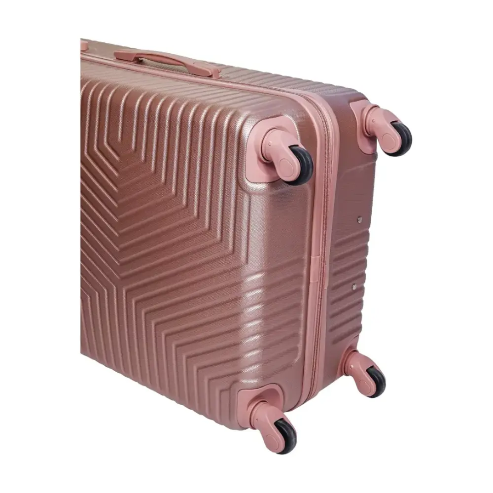 TrekKit 20-Inch Carry-On Luggage Trolley, Lightweight ABS Hardshell Hand-Carry Suitcase, Four Spinner Wheels, Compact Travel Luggage, 51cm, Rose Gold - NBHA-20-RoseGold-FBA - Image 5
