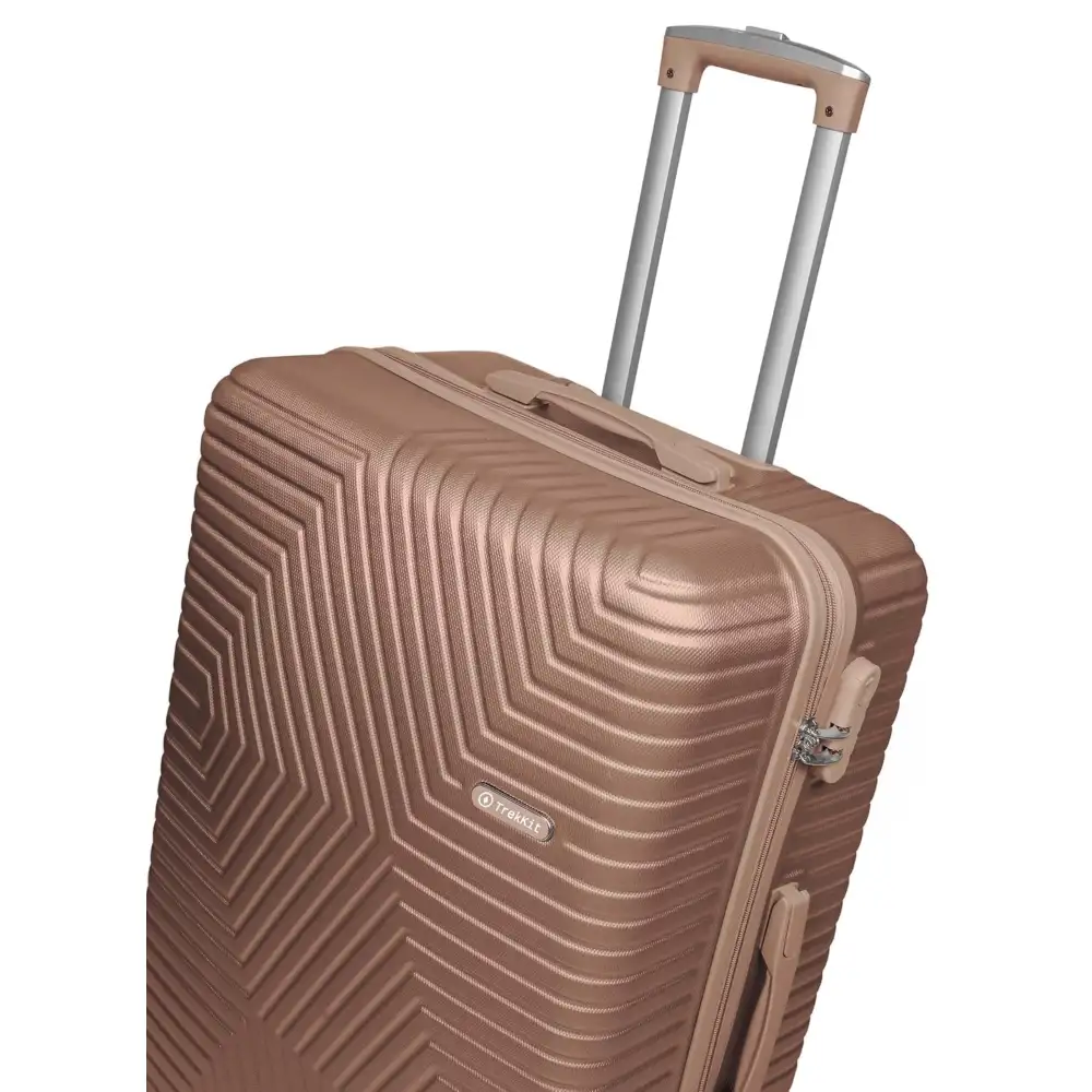 TrekKit 28-Inch Hard-Shell Suitcase, Lightweight ABS Material, Travel Luggage with Four Spinner Wheels, 30 kg Capacity, Gold - NBHA-28-Gold-FBA - Image 4