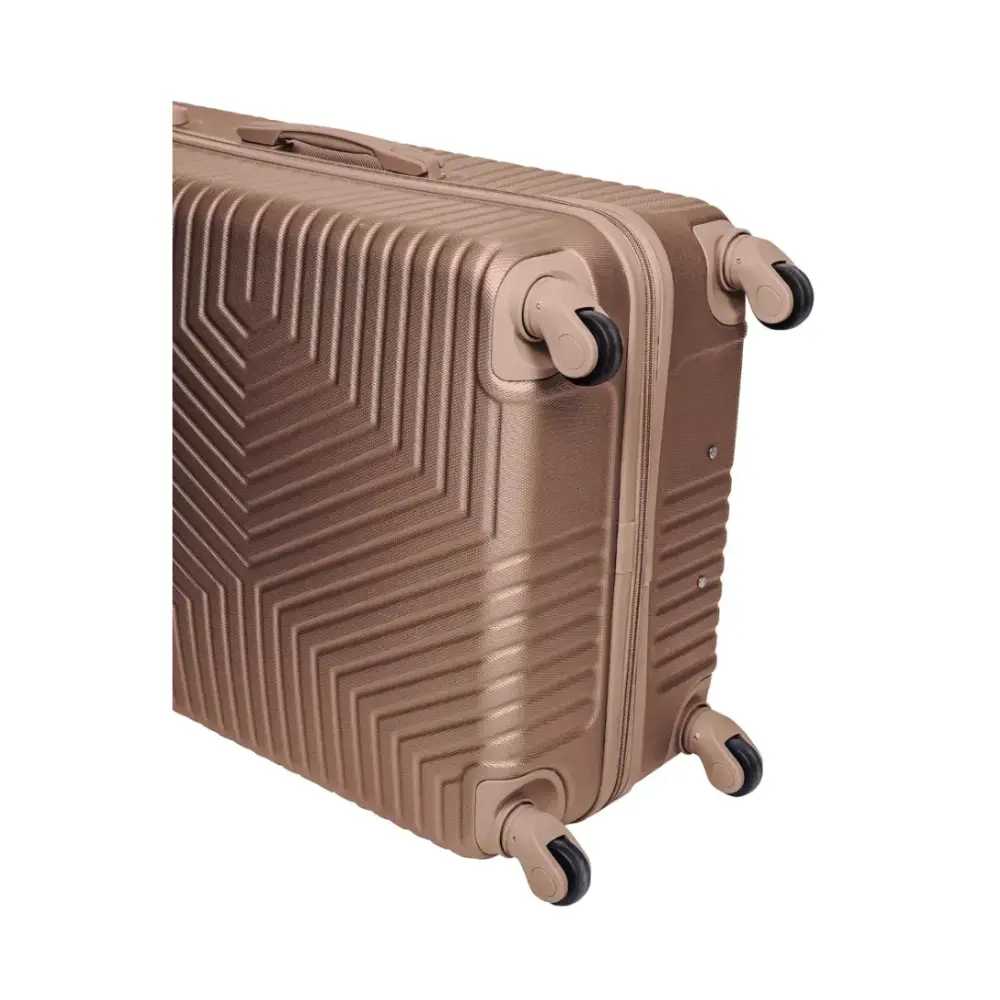 TrekKit 28-Inch Hard-Shell Suitcase, Lightweight ABS Material, Travel Luggage with Four Spinner Wheels, 30 kg Capacity, Gold - NBHA-28-Gold-FBA - Image 5