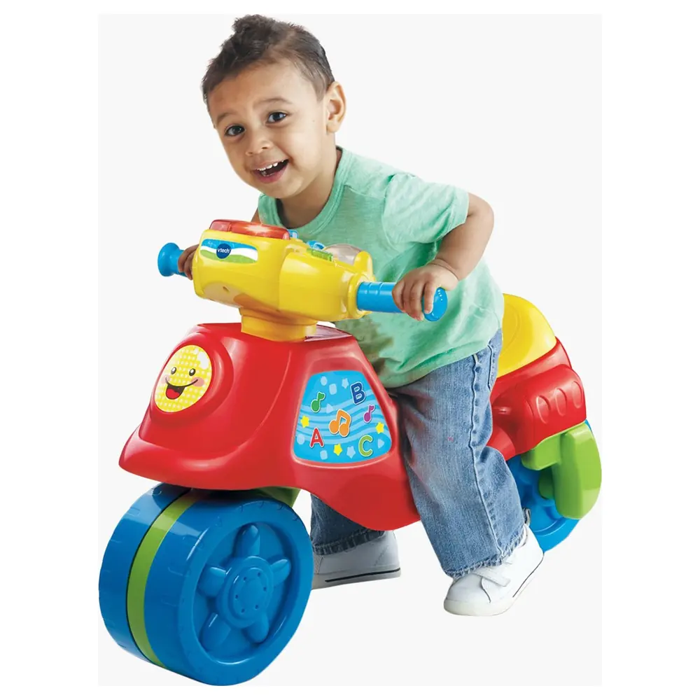 VTech Baby 2-in-1 Tri to Bike Go and Learn Motorbike, Ride-On Tricycle to Balance Bike with Interactive Dashboard, Motion Sensor and 70+ Sounds - VT80-181703 - Image 3