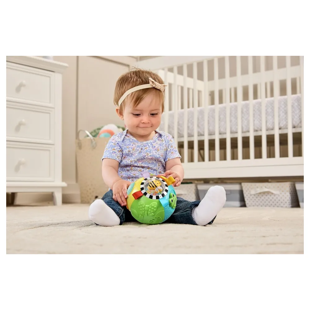 VTech Baby Animal Discoveries Ball Interactive Sensory Activity Ball with Lights, Motion-Activated Sounds, Shapes, Colours, Textures and 15 Melodies, 3-24 Months - VT80-577603 - Image 11