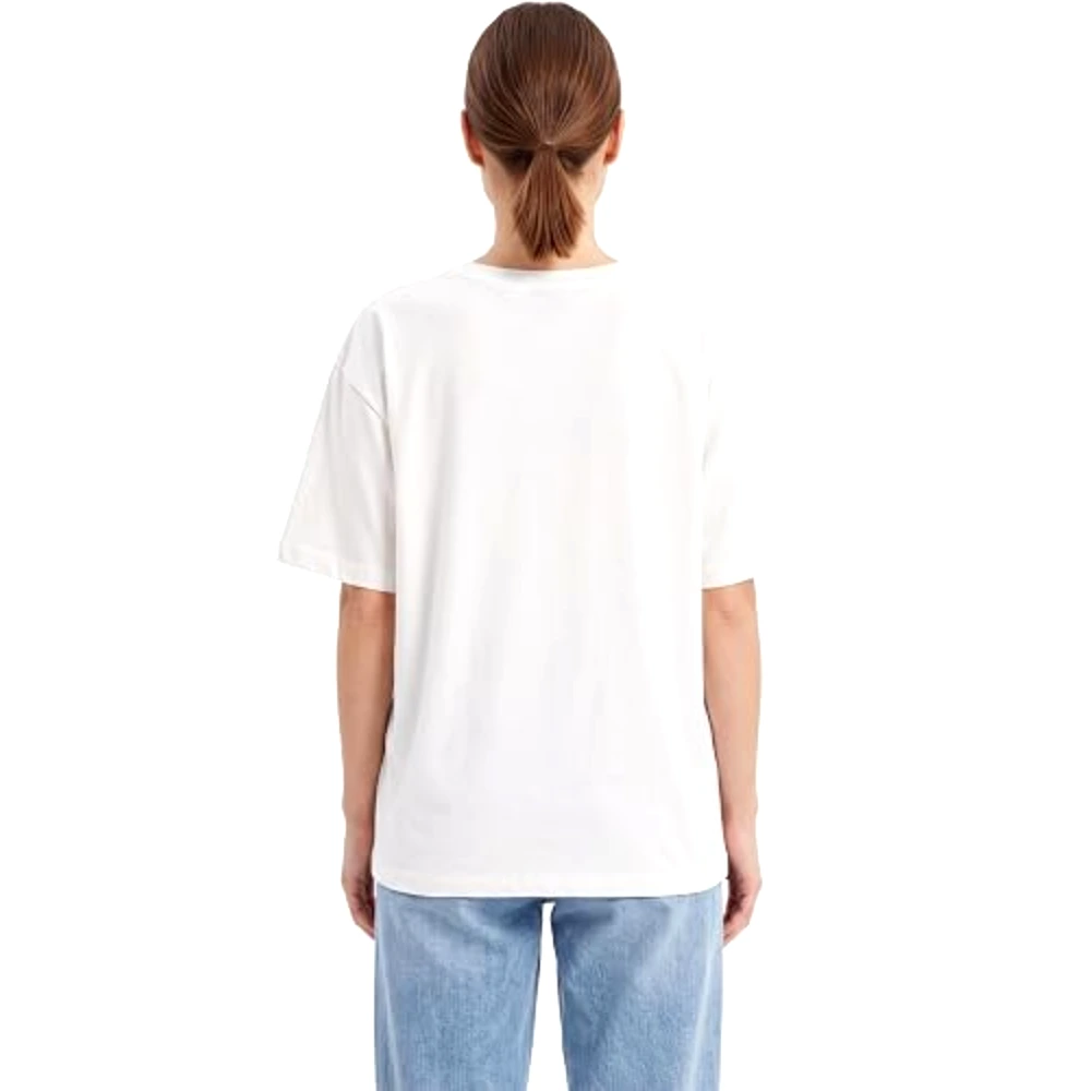 Disney Princess Belle Beauty and the Beast Women Drop Shoulder T-Shirt, 100 Percent Cotton, Crew Neck Short Sleeve, Oversized Fit, Size M, White - TU25112 - M - Image 4