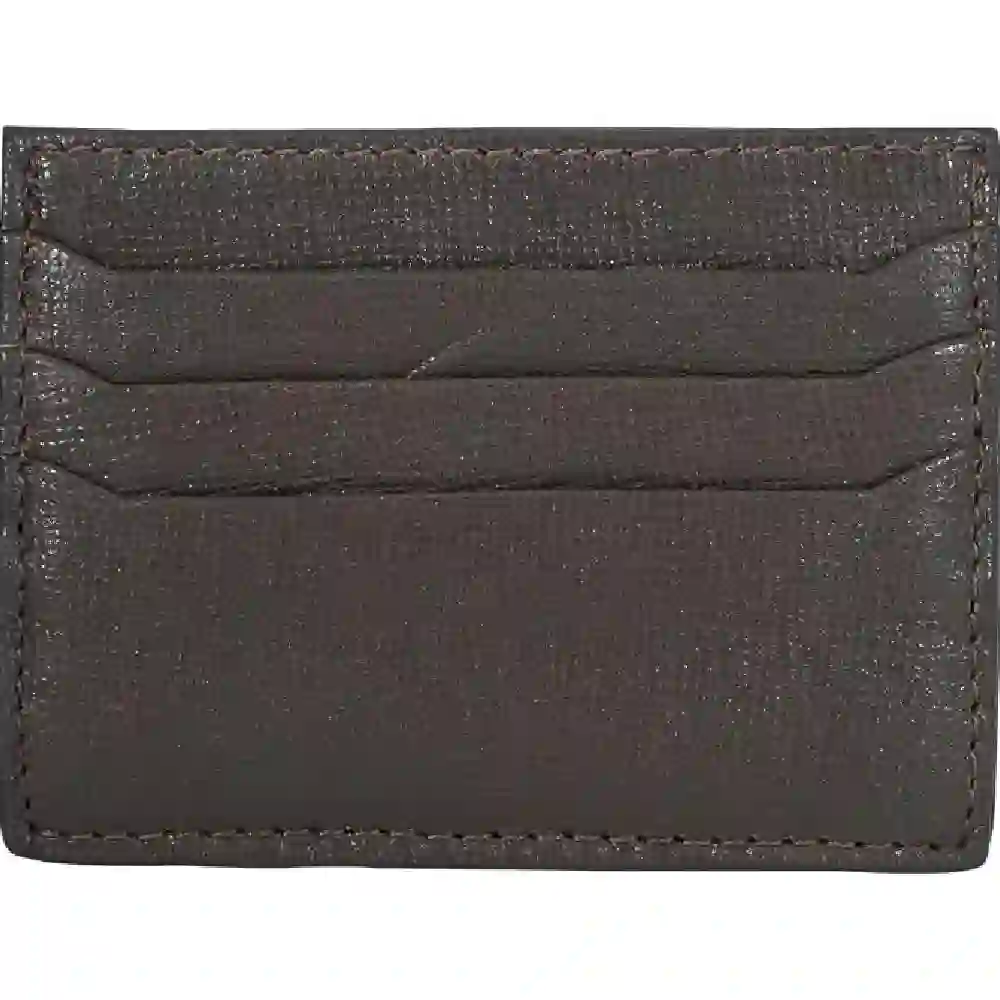 GulfDealz Handcrafted Full Grain Leather Slim Card Holder, Compact Multi-Slot Card Case with Neat Stitched Edges, Brown