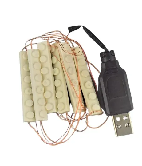 GulfDealz USB LED Light Kit for Building Brick Models with 6 White Stud-Style Light Bricks and Fine Copper Wiring