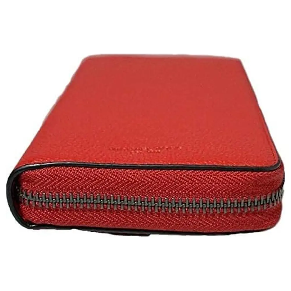 Michael Kors Men's Russel Tech Zip Around Wallet in Crimson Red Pebbled Leather with 12 Card Slots, Phone Slot and ID Window - Image 2
