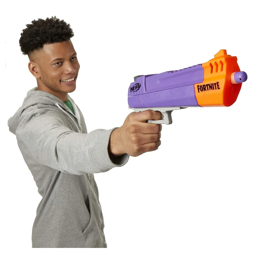 Nerf Fortnite HC-E Mega Dart Blaster with 3 Official Nerf Mega Darts, Front-Load Single-Shot Toy Blaster, No Batteries Required - E7510 - Image 8