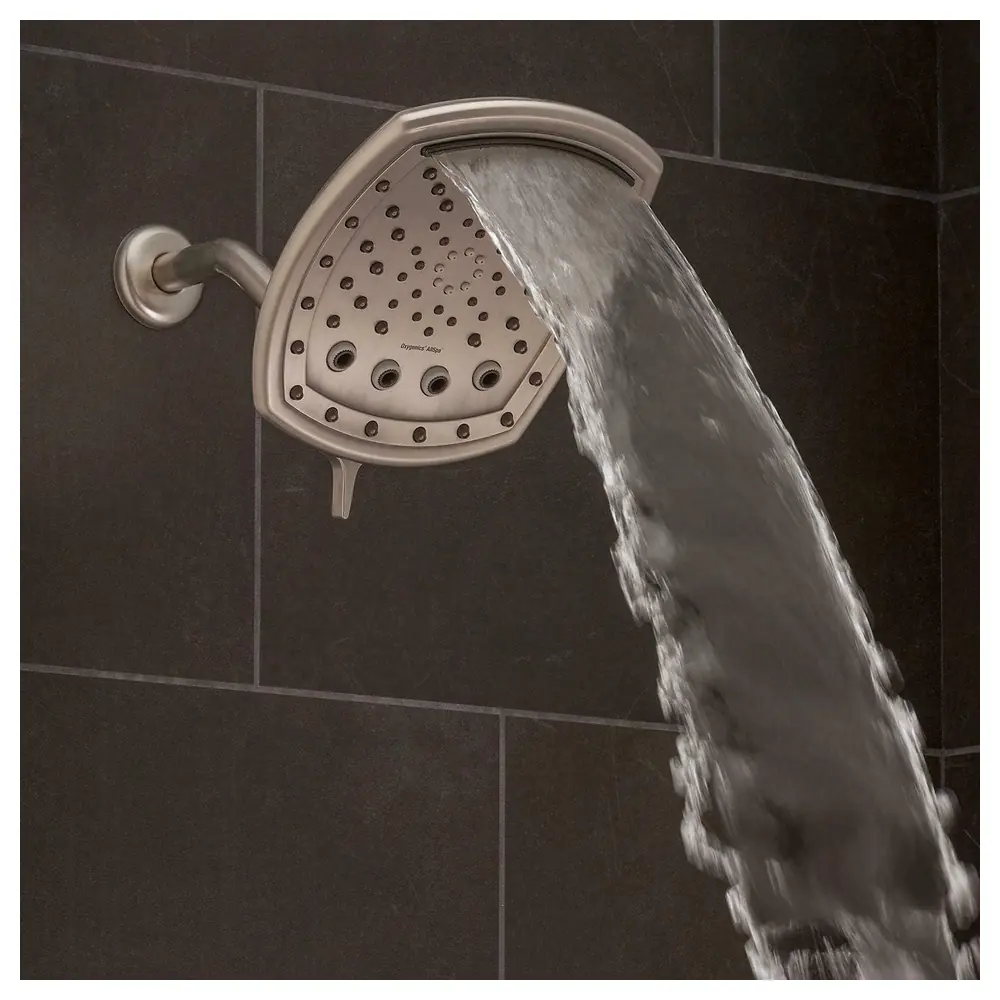 Oxygenics AllSpa 7-Setting Rain Shower System, Wall Mount Rain Shower Head with Jet and Sheet Spray Modes, Brushed Nickel - Image 3