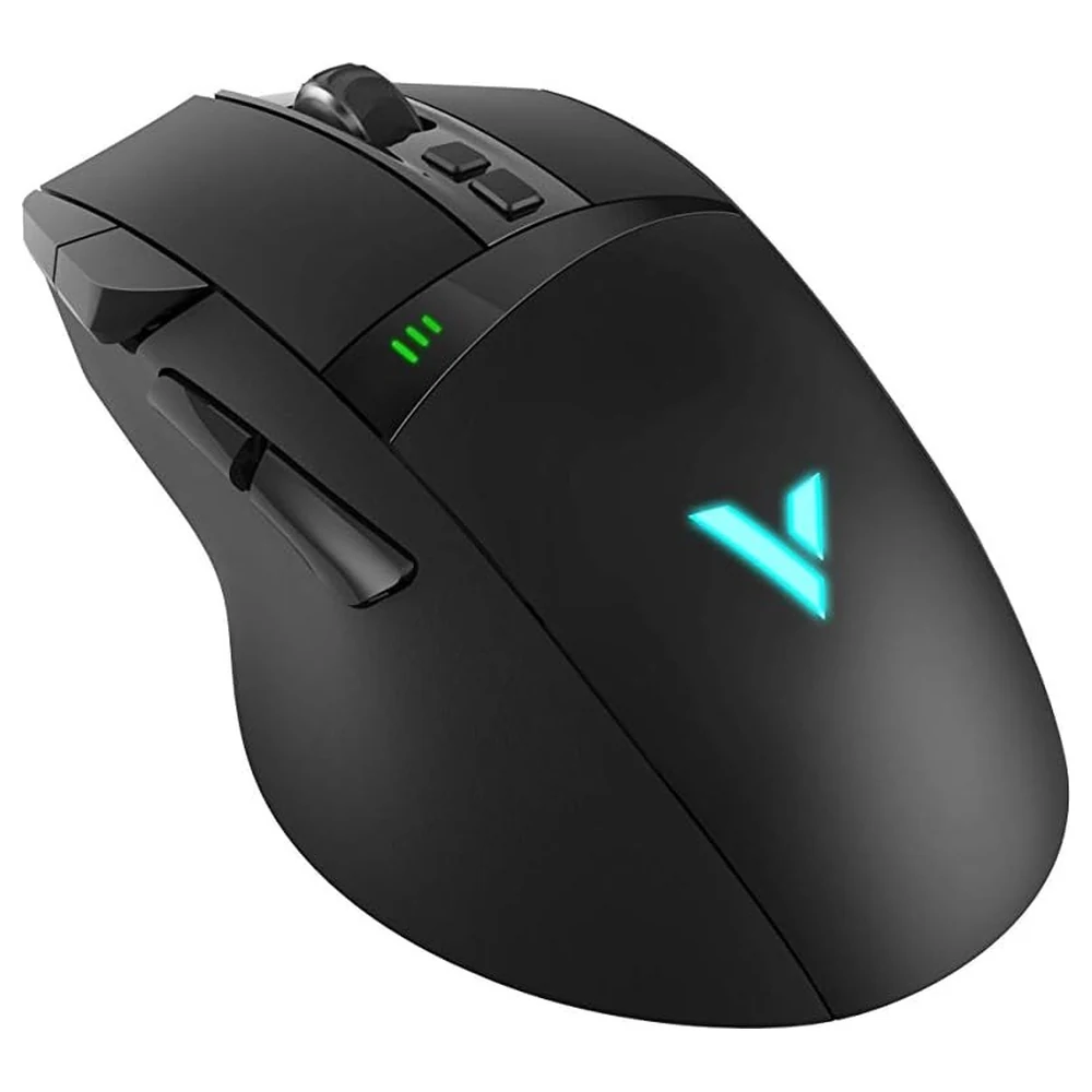 Rapoo VPRO VT350 Dual-Mode Wired and 2.4GHz Wireless Gaming Mouse, 5000 DPI, 11 Programmable Buttons, Onboard Memory, Rechargeable, Black - VT350 - Image 2